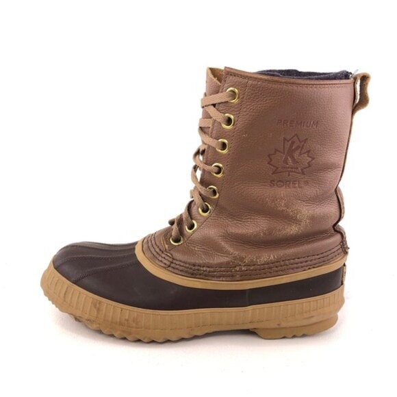 Sorel Premium Leather Waterproof Snow Boots 8 - Picture 1 of 15